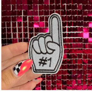 Foam Finger Iron on Patch - My Vinyl Craft