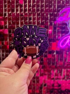 Football GameDay Iron On Patch - My Vinyl Craft