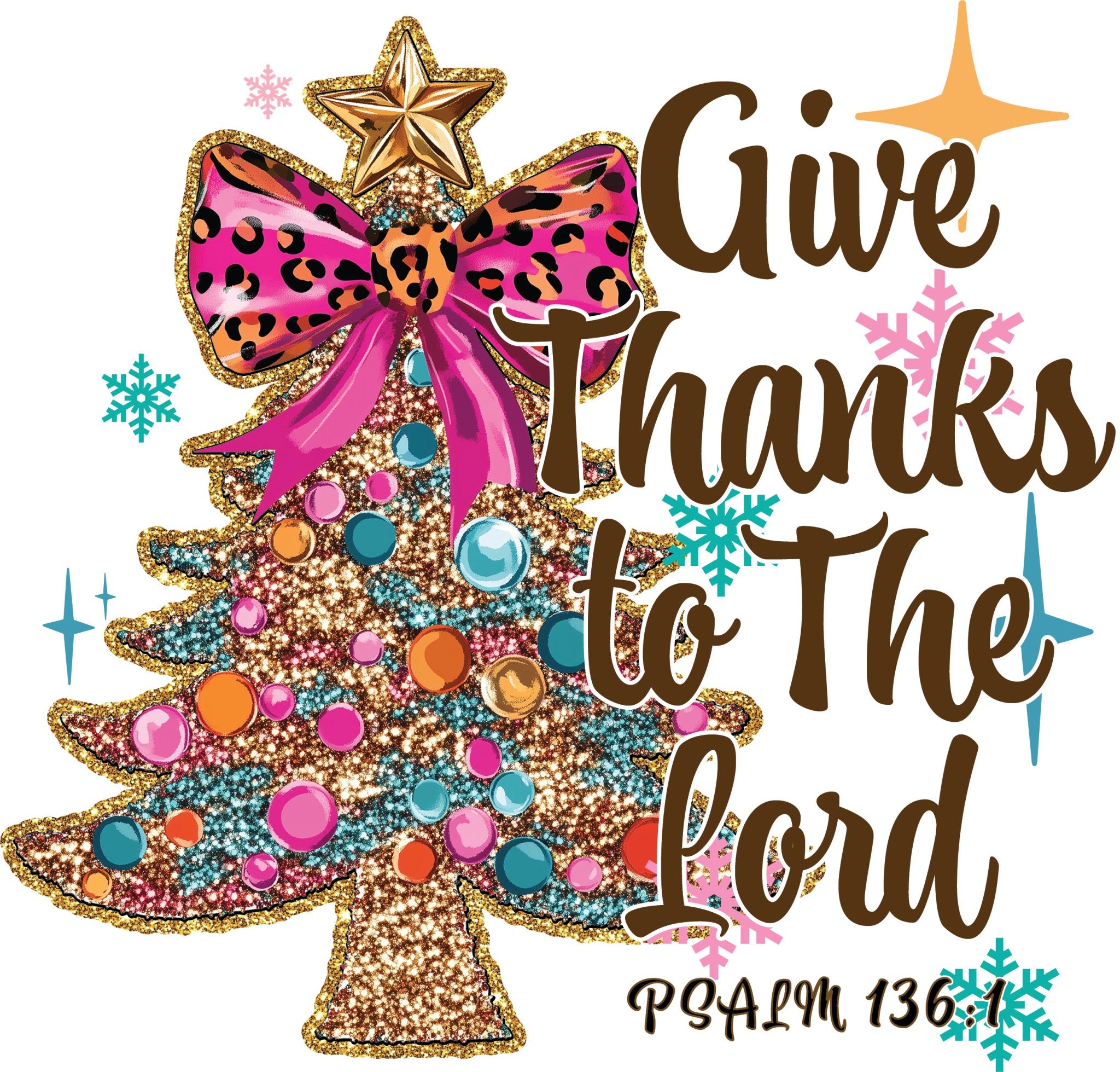 Give Thanks DTF Transfer - CH42 - My Vinyl Craft