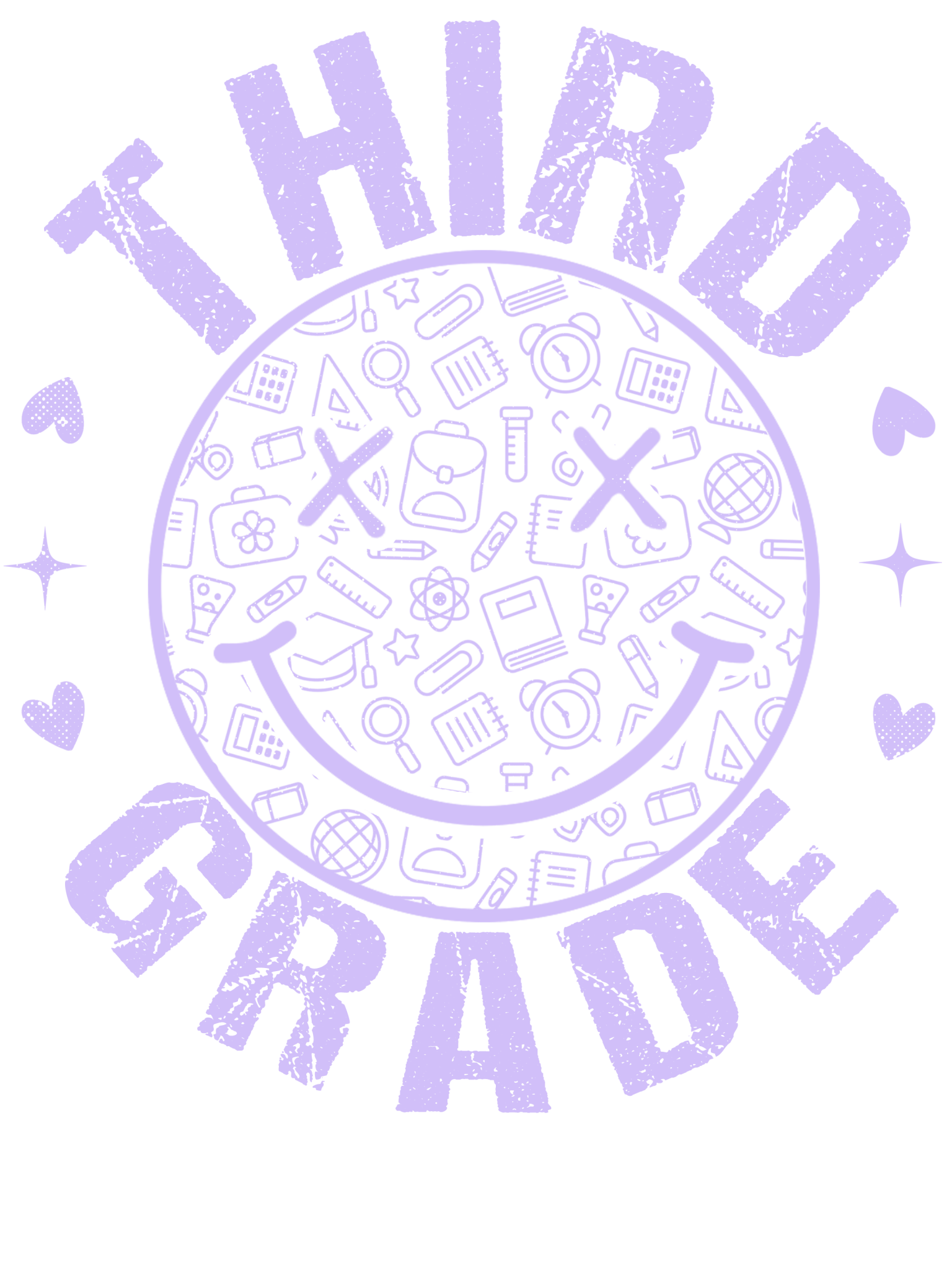 GL9 - Neon Smiley Grades PreK - 4th DTF Transfer - My Vinyl Craft