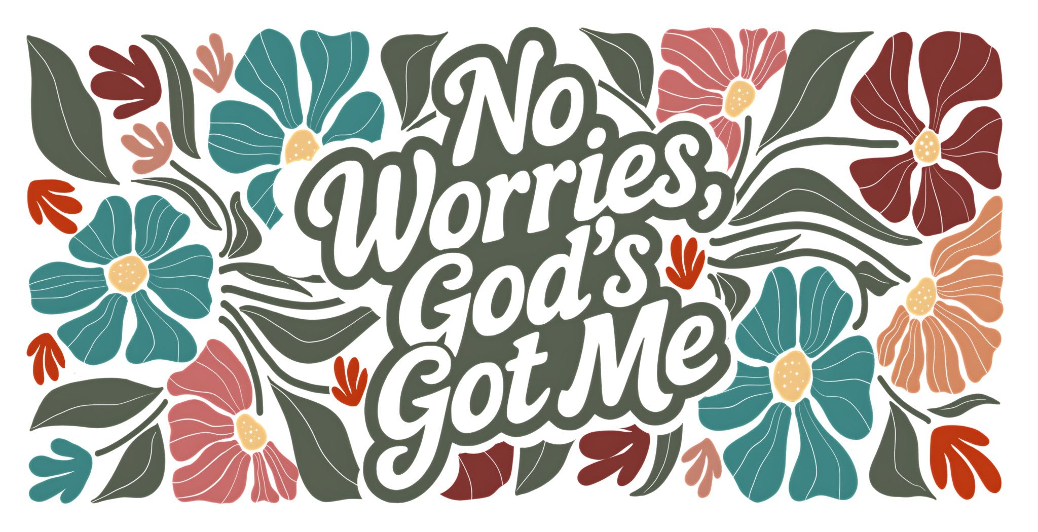 God's Got Me UV DTF Cup Wrap - My Vinyl Craft