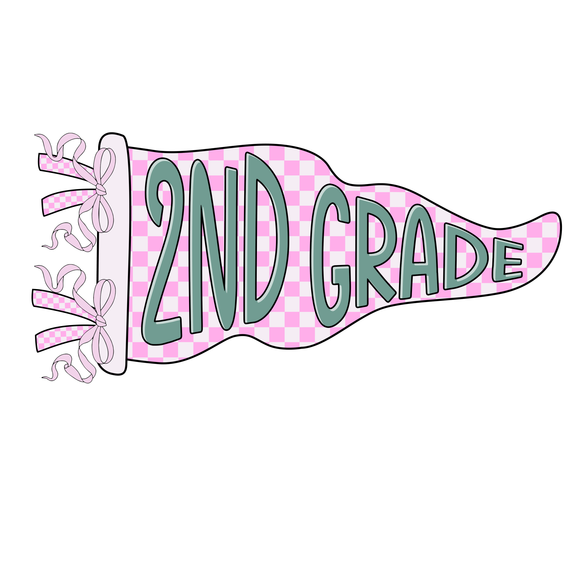 Grade Pennant PK-5th DTF Transfer - My Vinyl Craft