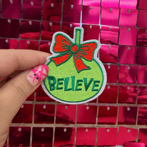 Green Believe Iron On Patch - My Vinyl Craft