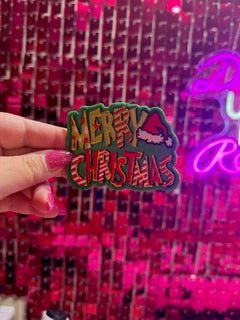 Green Christmas Iron On Patch - My Vinyl Craft