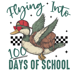 H11 - Flying into 100 Days DTF Transfer - My Vinyl Craft