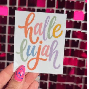 Hallelujah Small UV DTF - My Vinyl Craft