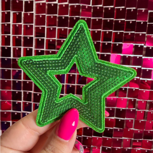 Hallow Star Iron on Patch Multicolor - My Vinyl Craft