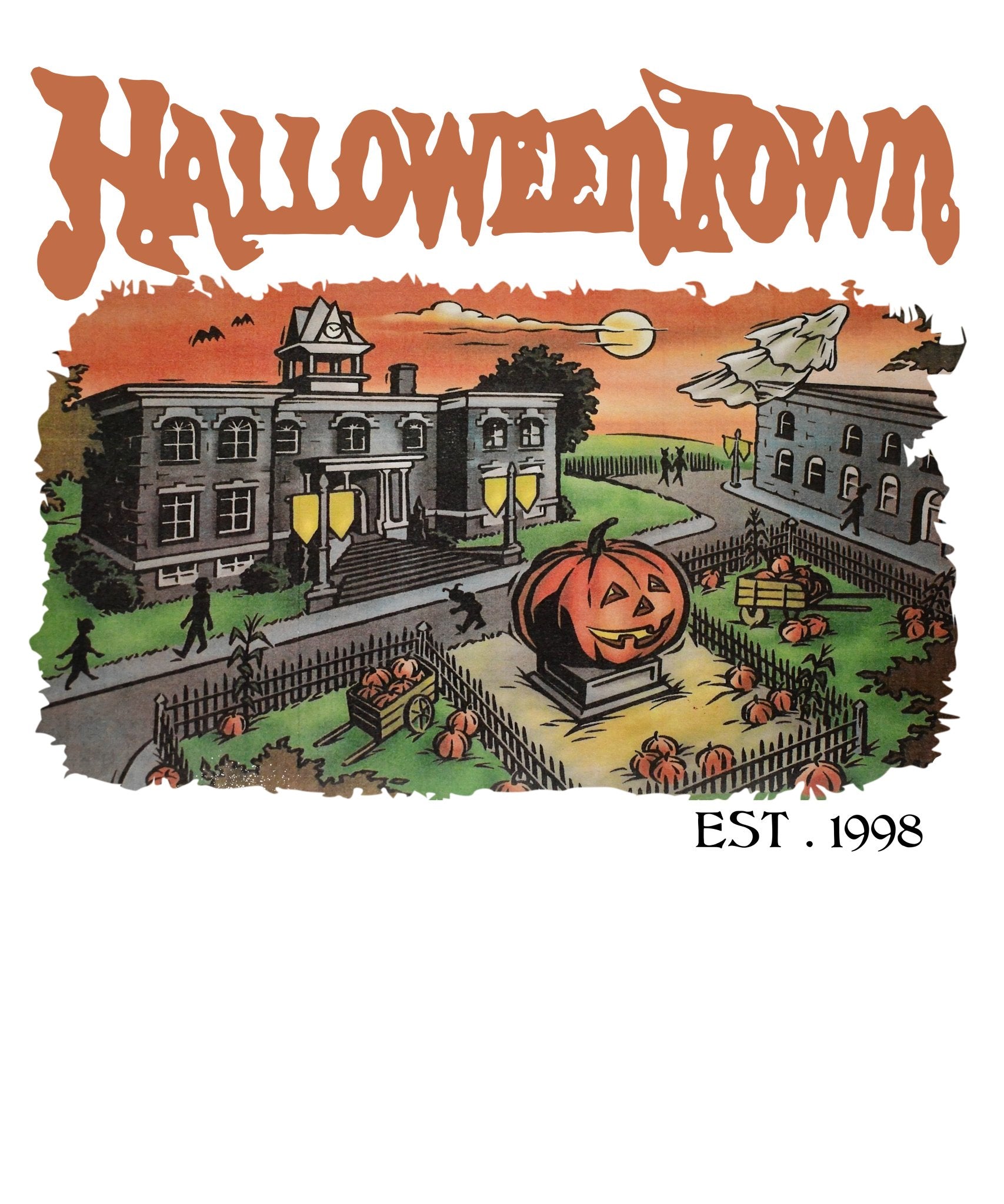 Halloween Town Orange DTF Transfer - My Vinyl Craft