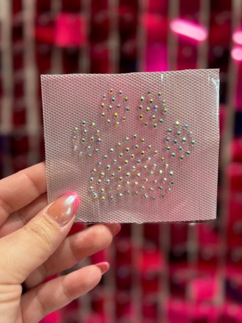 Hat Paw Print Rhinestone Transfer - My Vinyl Craft