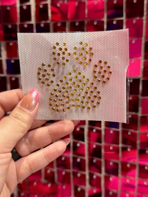 Hat Paw Print Rhinestone Transfer - My Vinyl Craft