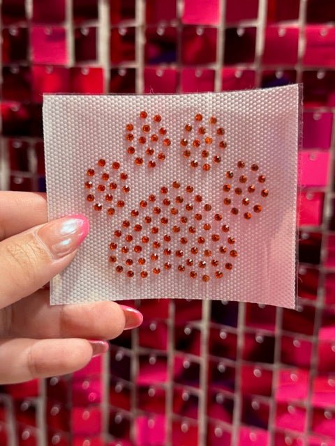 Hat Paw Print Rhinestone Transfer - My Vinyl Craft