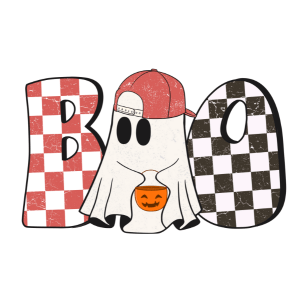 HW25 - Boo Ghost DTF Transfer - My Vinyl Craft