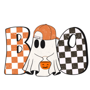 HW25 - Boo Ghost DTF Transfer - My Vinyl Craft