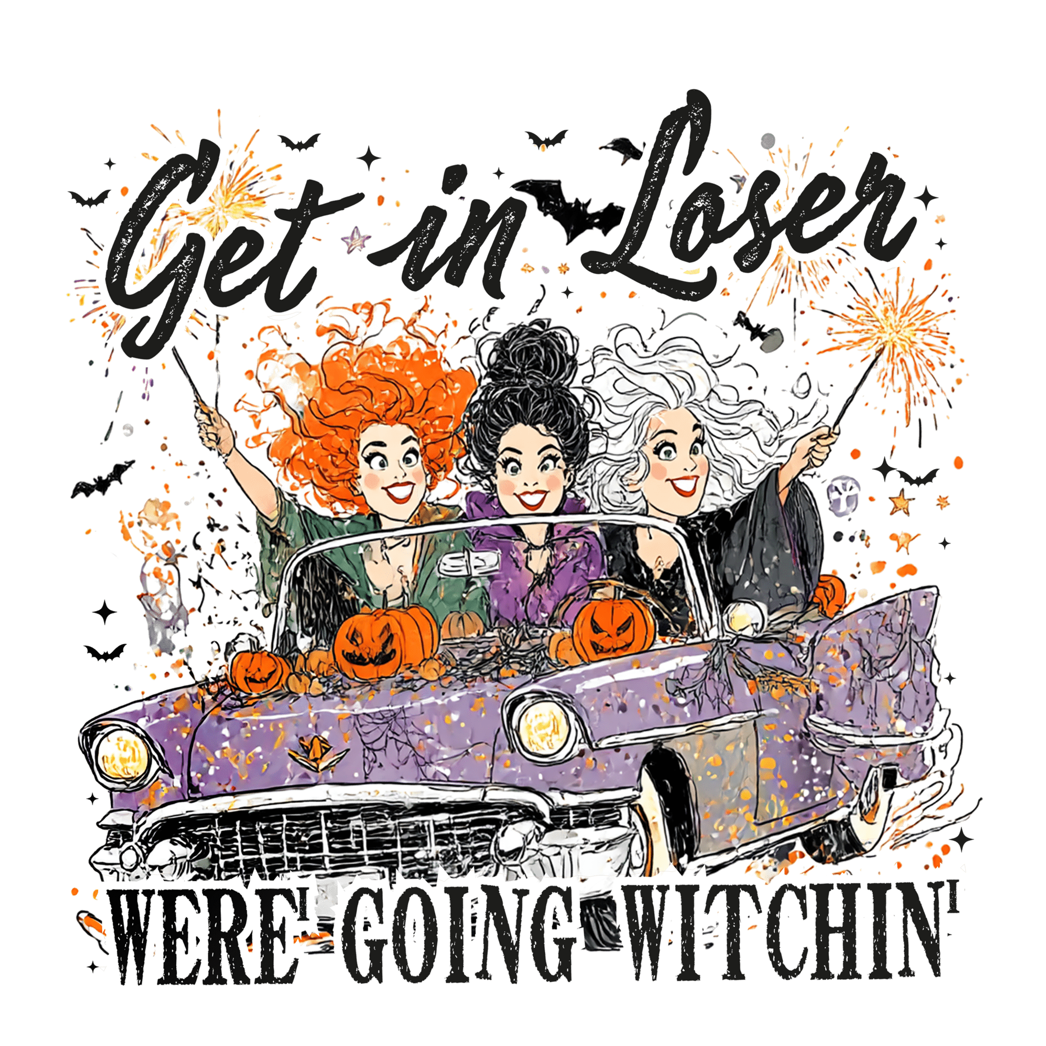 HW35 - Get in Looser DTF Transfer - My Vinyl Craft