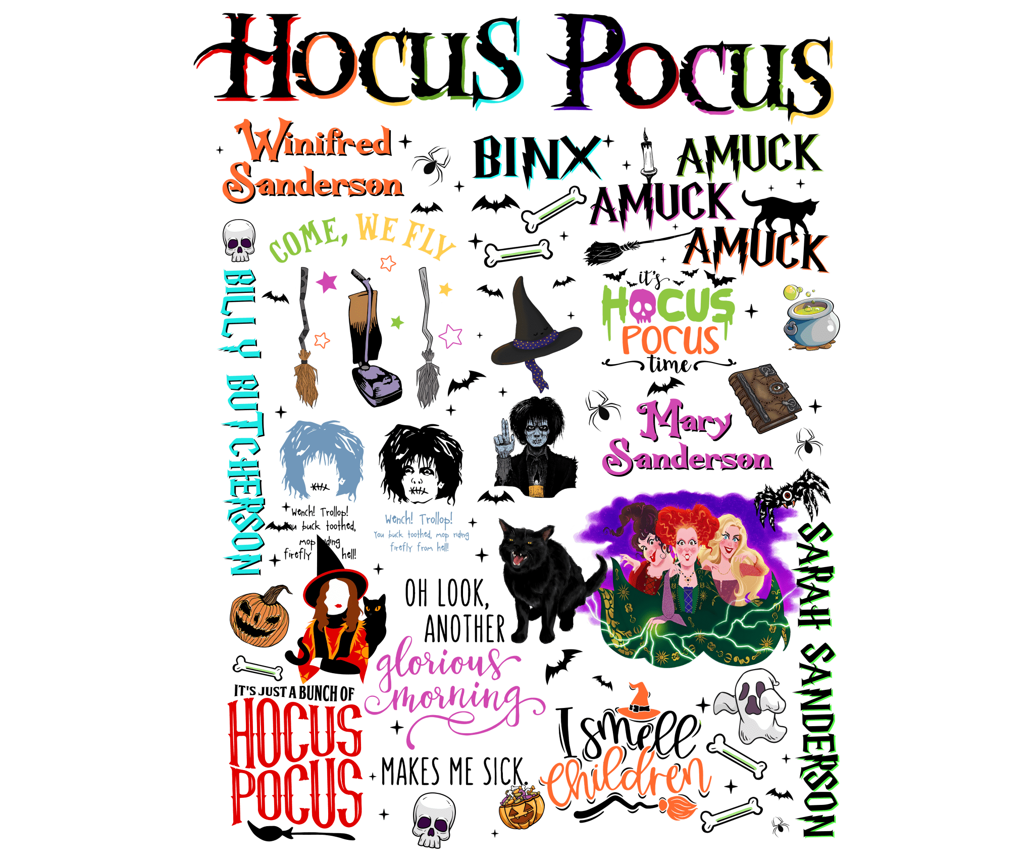 HW36 - Hocus Pocus DTF Transfer - My Vinyl Craft