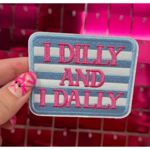 I Dilly I Dally Iron On Patch - My Vinyl Craft