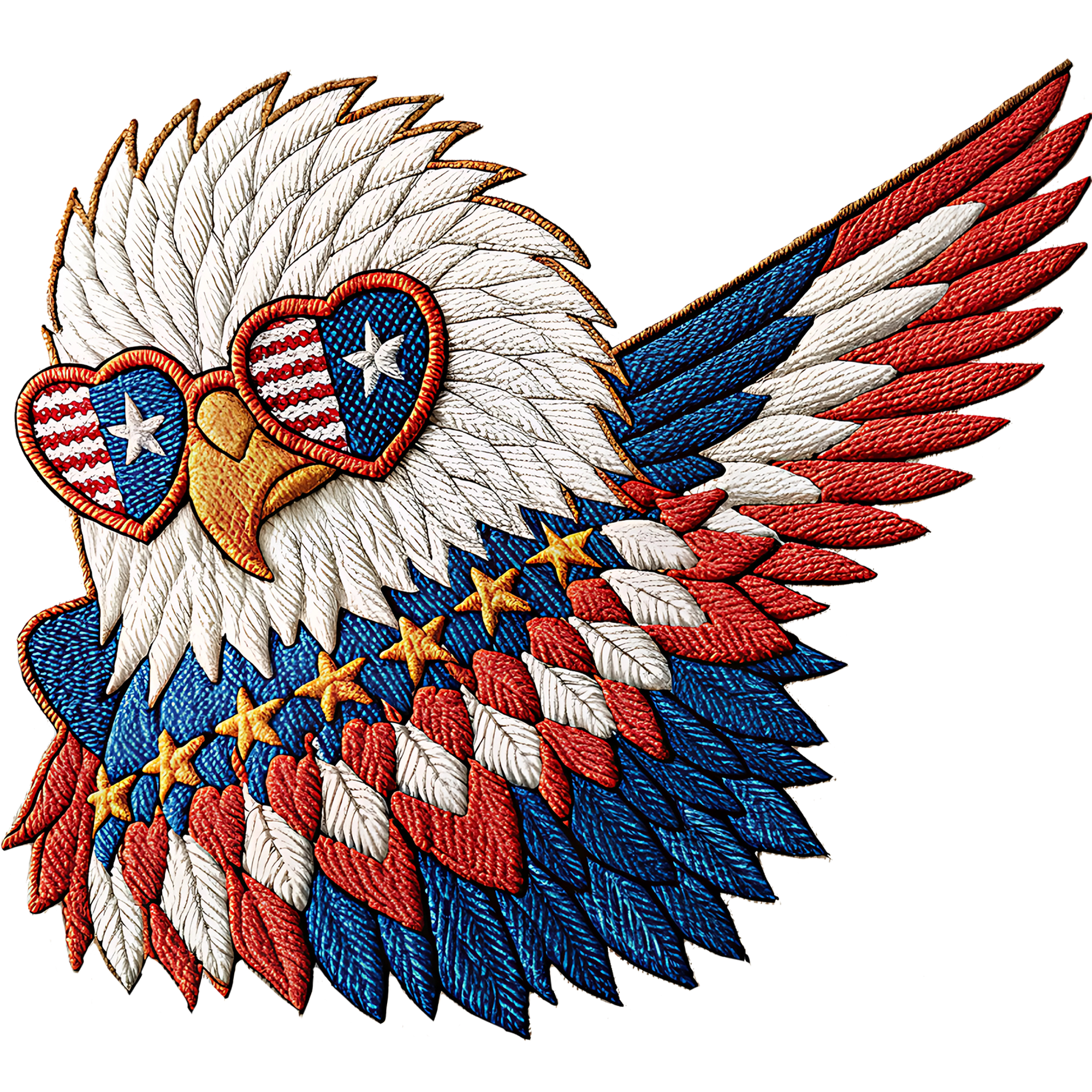 ID12 - Dabbing Faux Eagle DTF Transfer - My Vinyl Craft