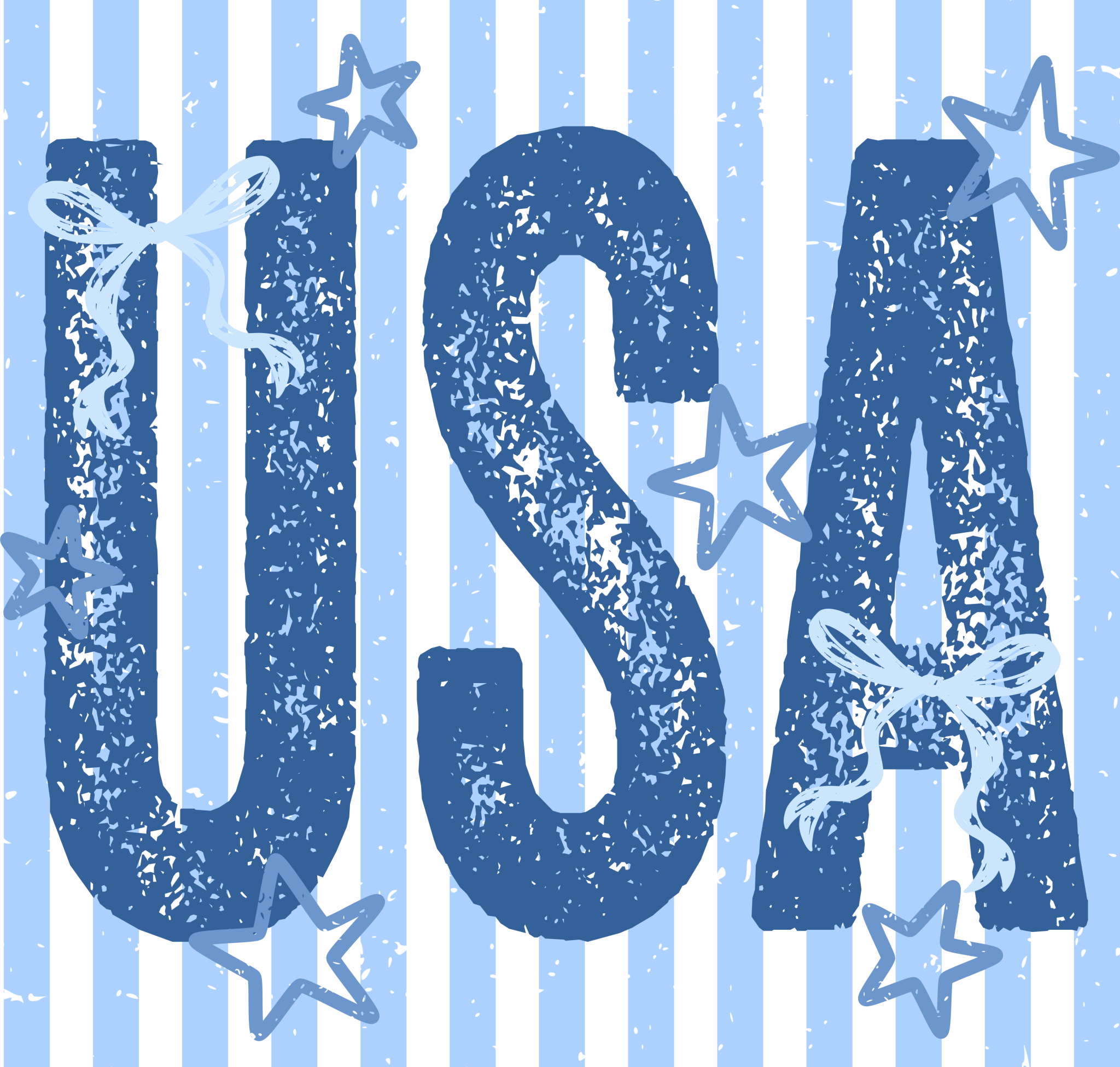 ID16 - USA Blue DTF Transfer - My Vinyl Craft