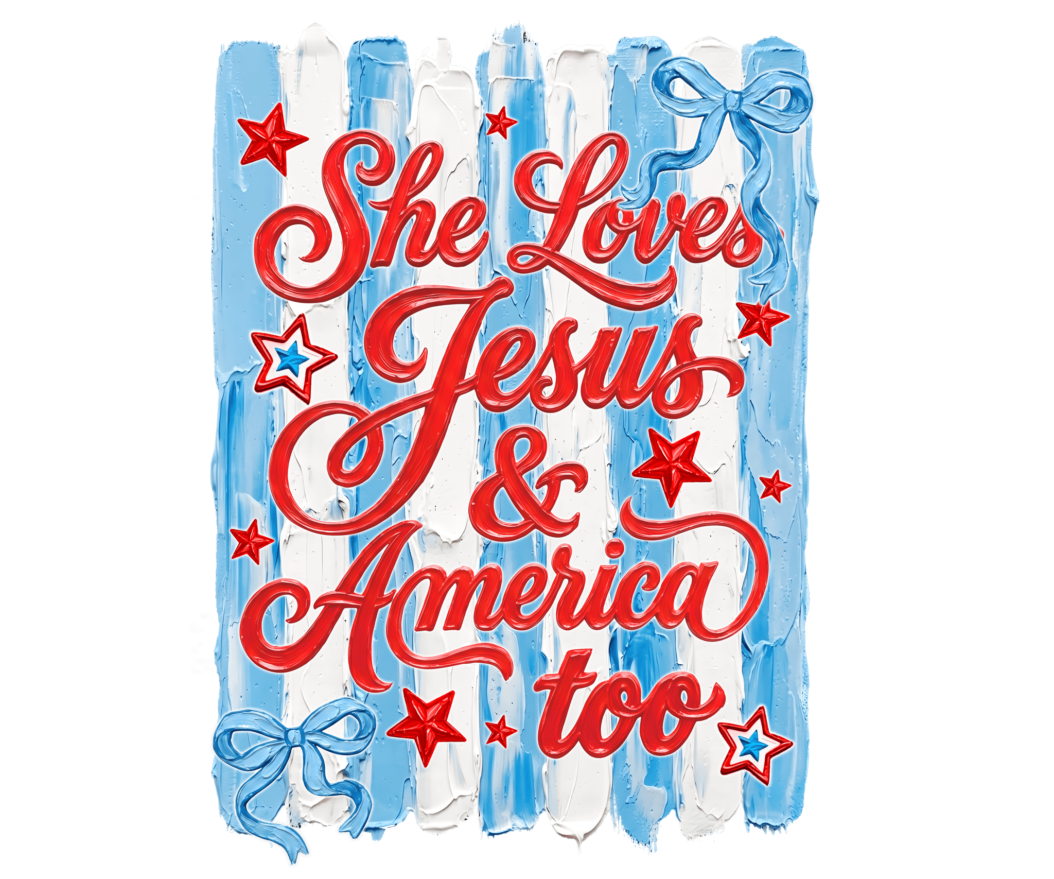 ID18 - Jesus and America DTF Transfer - My Vinyl Craft