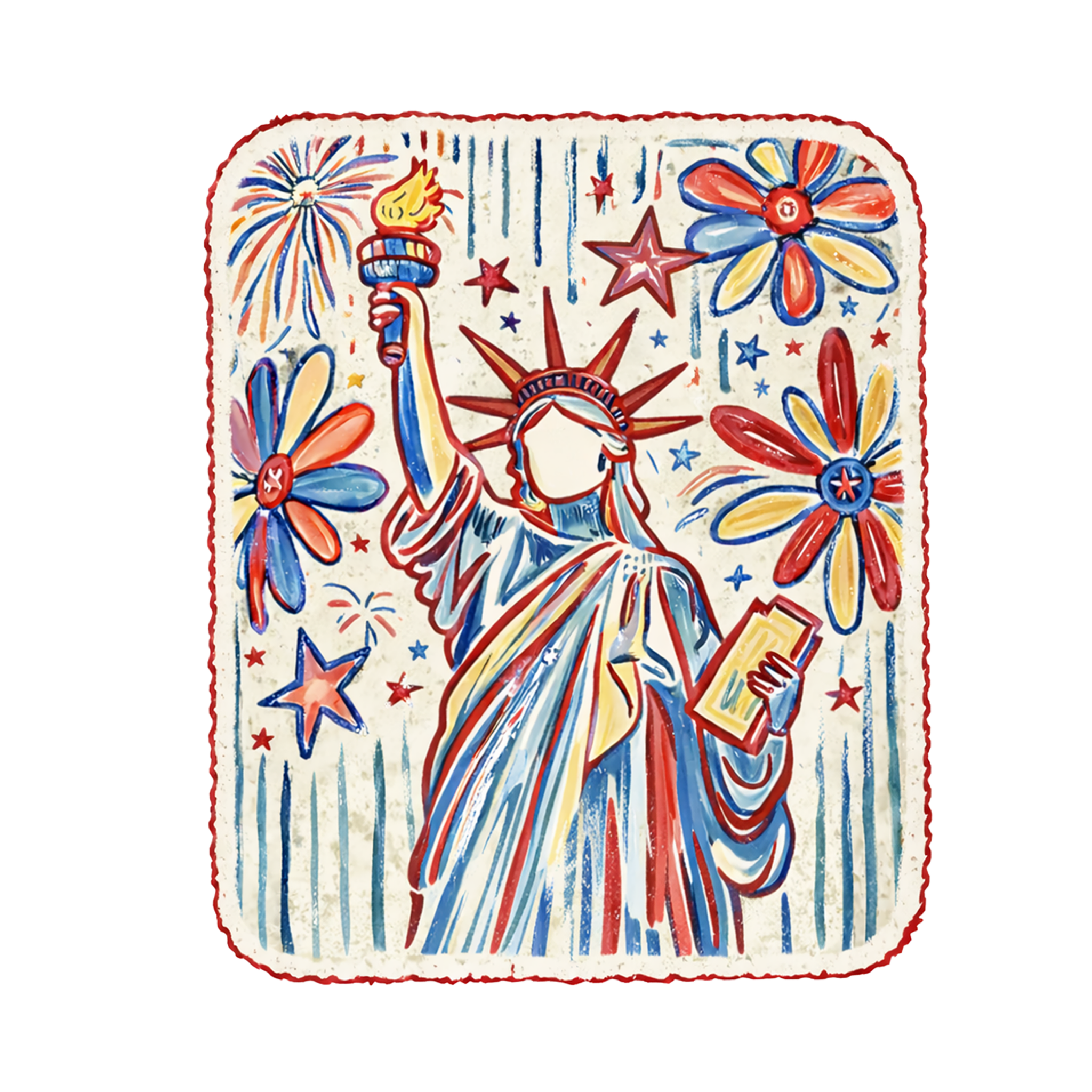 ID7 - Doodle Liberty DTF Transfer - My Vinyl Craft