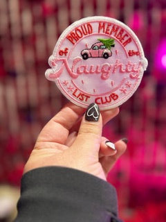 Naughty List Club Iron On Patch