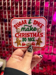 Sugar and Spice Iron On Patch