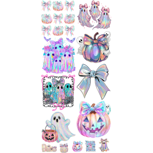 Iridescent Halloween Pre - Made Gangsheet - My Vinyl Craft
