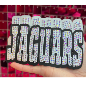 Jaguars Oversize Hat Rhinestone Transfer - My Vinyl Craft