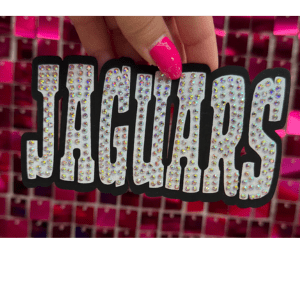 Jaguars Oversize Hat Rhinestone Transfer - My Vinyl Craft
