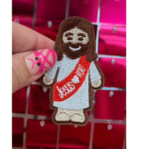 Jesus Loves You Iron On Patch - My Vinyl Craft