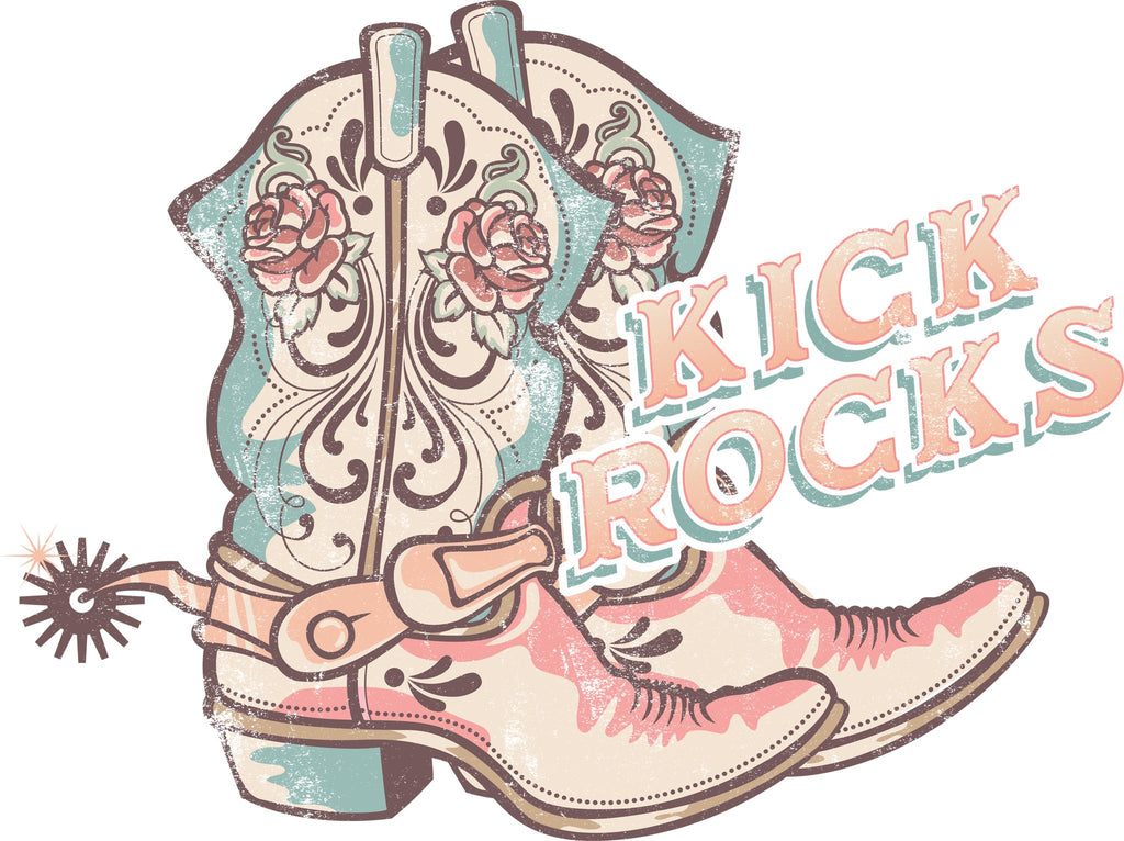 Kick Rocks DTF Transfer - My Vinyl Craft