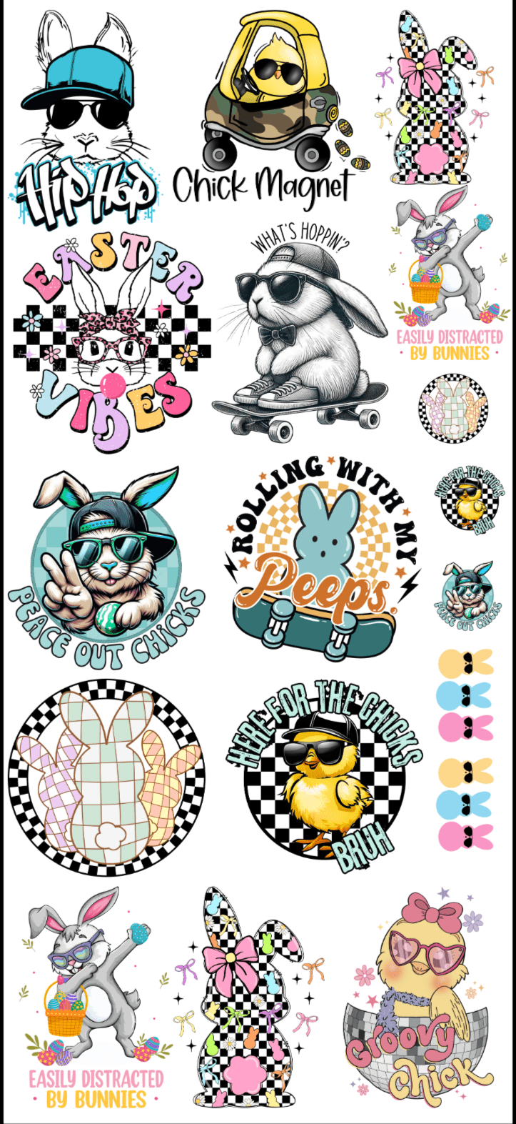 Kid Easter Pre - Made Gangsheet - My Vinyl Craft