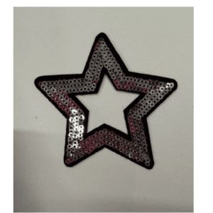 Knock Out Star Iron On Patch - My Vinyl Craft