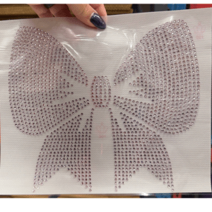 Large Bow Rhinestone Transfer - My Vinyl Craft