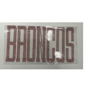 Large Broncos Rhinestone Transfer - My Vinyl Craft