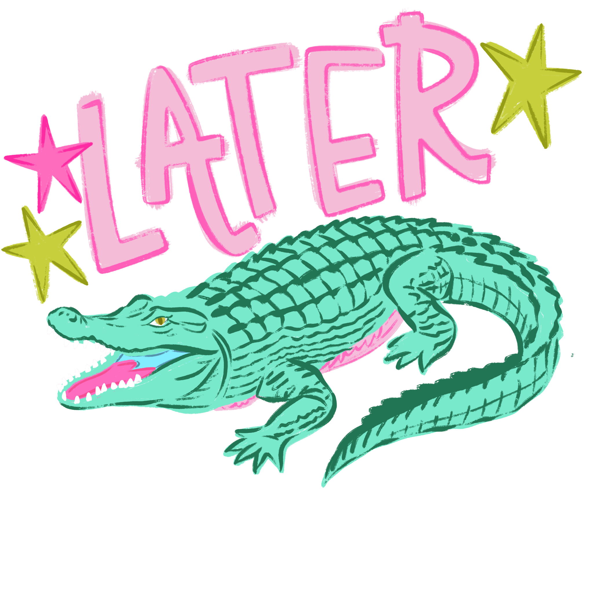 Later Alligator DTF Transfers (Copy) - My Vinyl Craft
