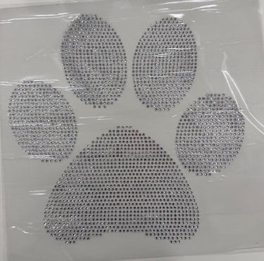 Law Paw Print Rhinestone Transfer - My Vinyl Craft