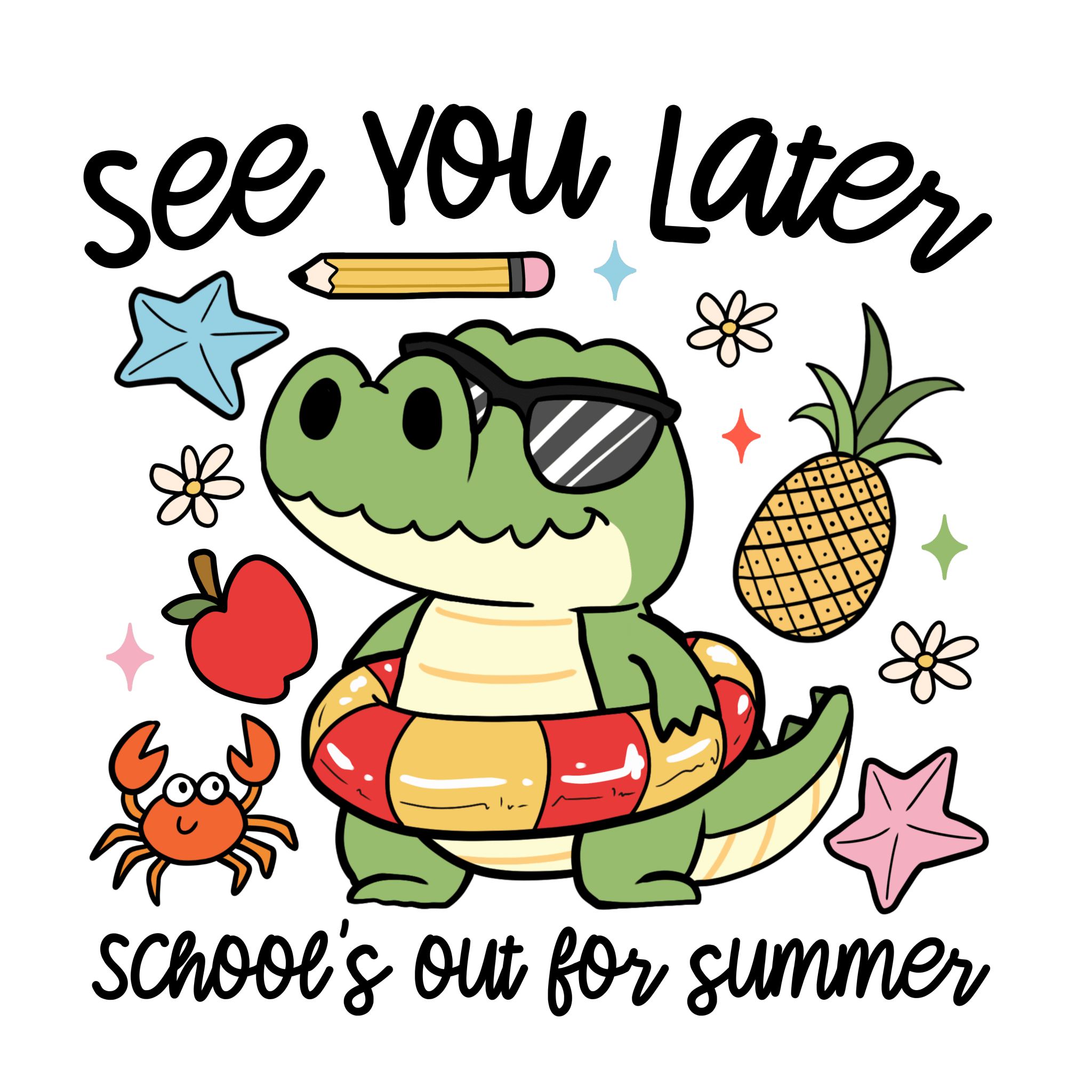 LD11 - Later Gator DTF Transfer - My Vinyl Craft