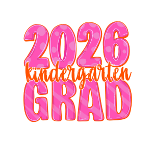 LD6 - Pink Kinder Grad DTF Transfer - My Vinyl Craft