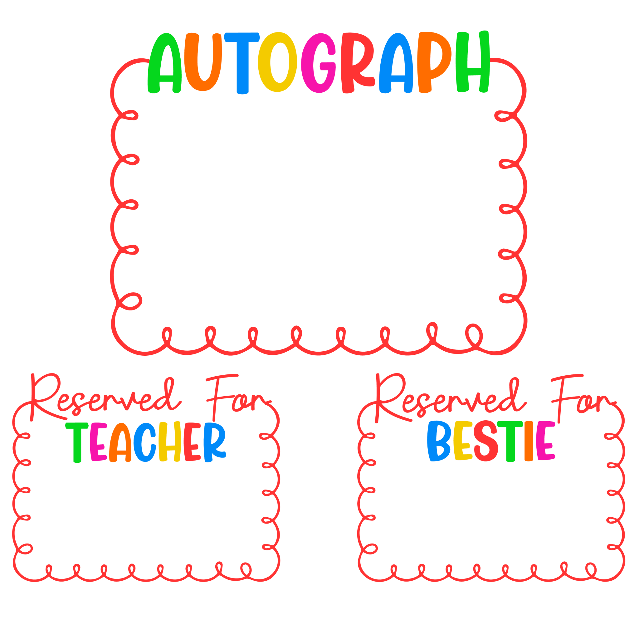 LD8 - Doodle Autograph DTF Transfer - My Vinyl Craft