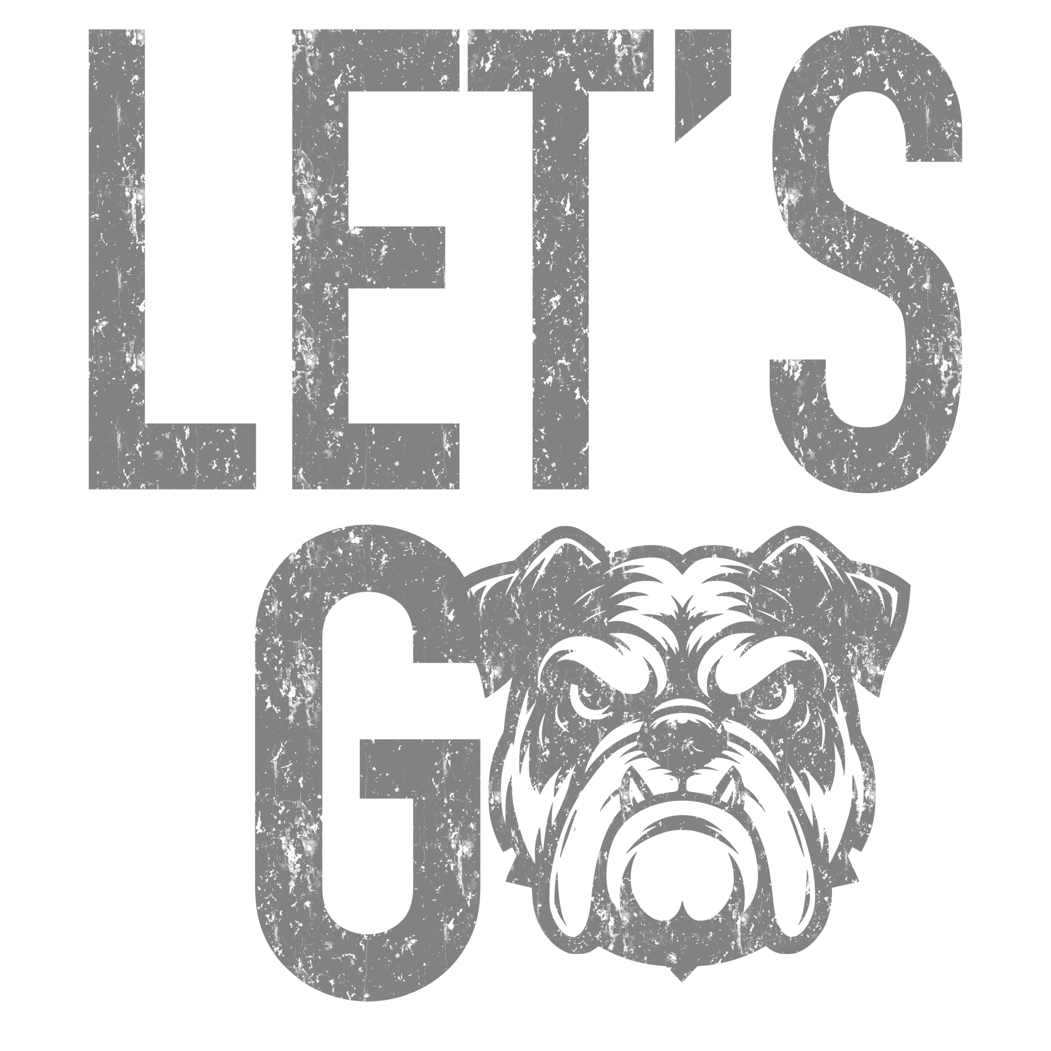 Let's Go Bulldogs DTF Transfer - My Vinyl Craft