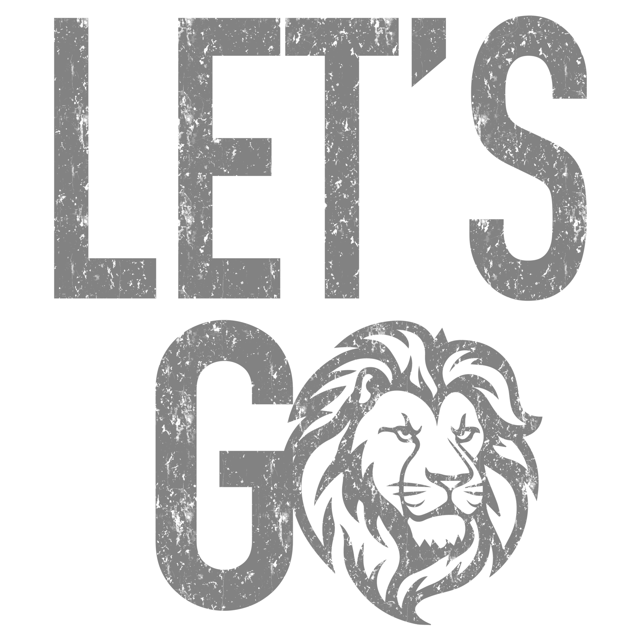Let's go Lions DTF Transfer - My Vinyl Craft