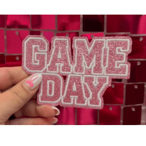 Light Pink Game Day Iron On Patch - My Vinyl Craft