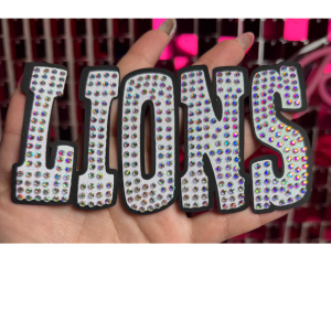 Lions Oversize Hat Rhinestone Transfer - My Vinyl Craft