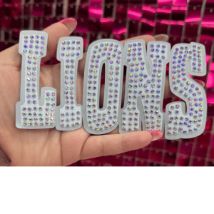 Lions Oversize Hat Rhinestone Transfer - My Vinyl Craft