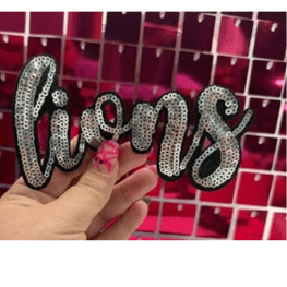 Lions Sequins Iron on Patch - My Vinyl Craft