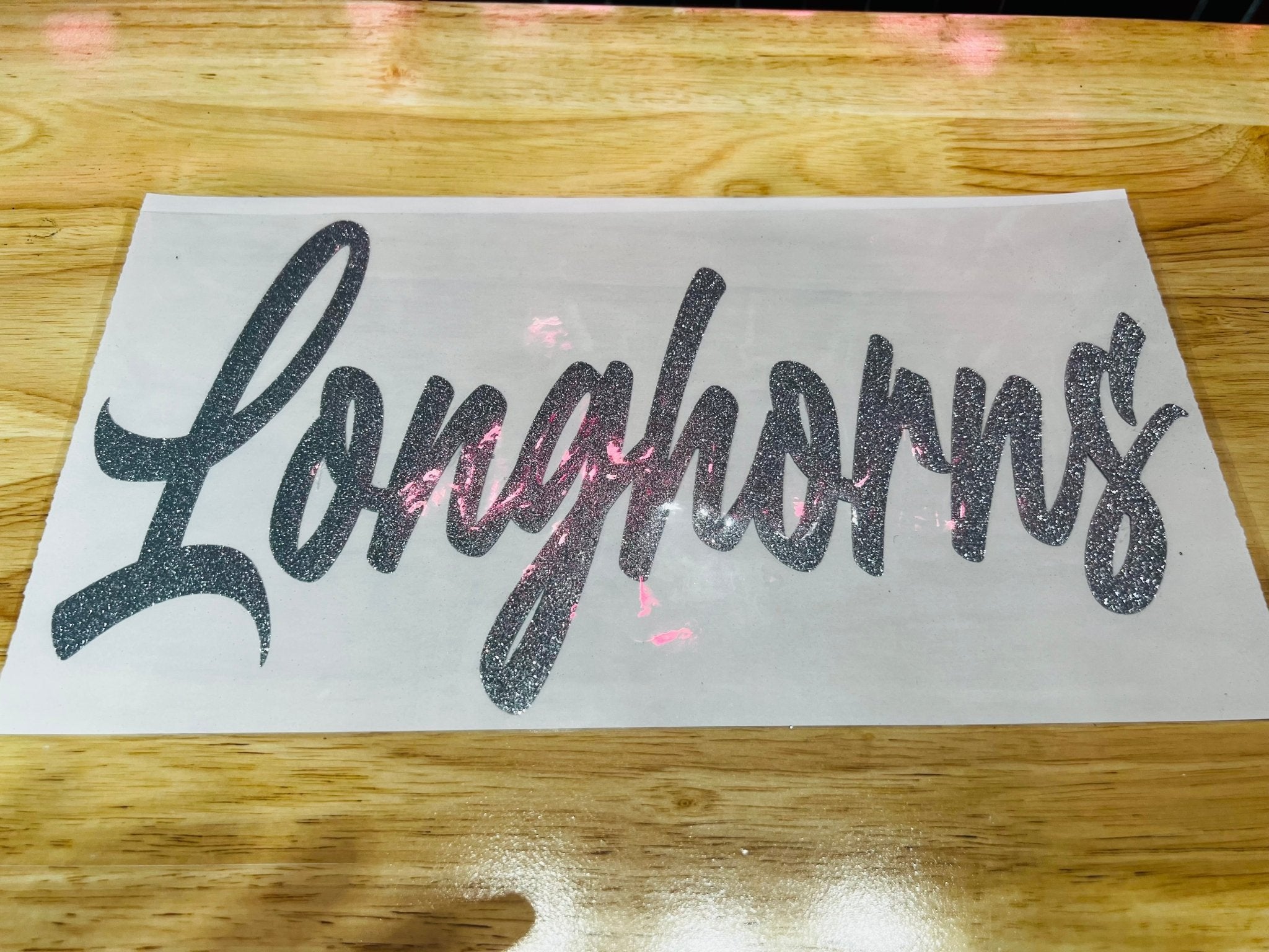 Longhorns Glitter Puff Transfer **PRE - ORDER** - My Vinyl Craft