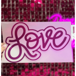 Love Puff Transfer ** PRE - ORDER** - My Vinyl Craft