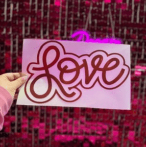 Love Puff Transfer ** PRE - ORDER** - My Vinyl Craft