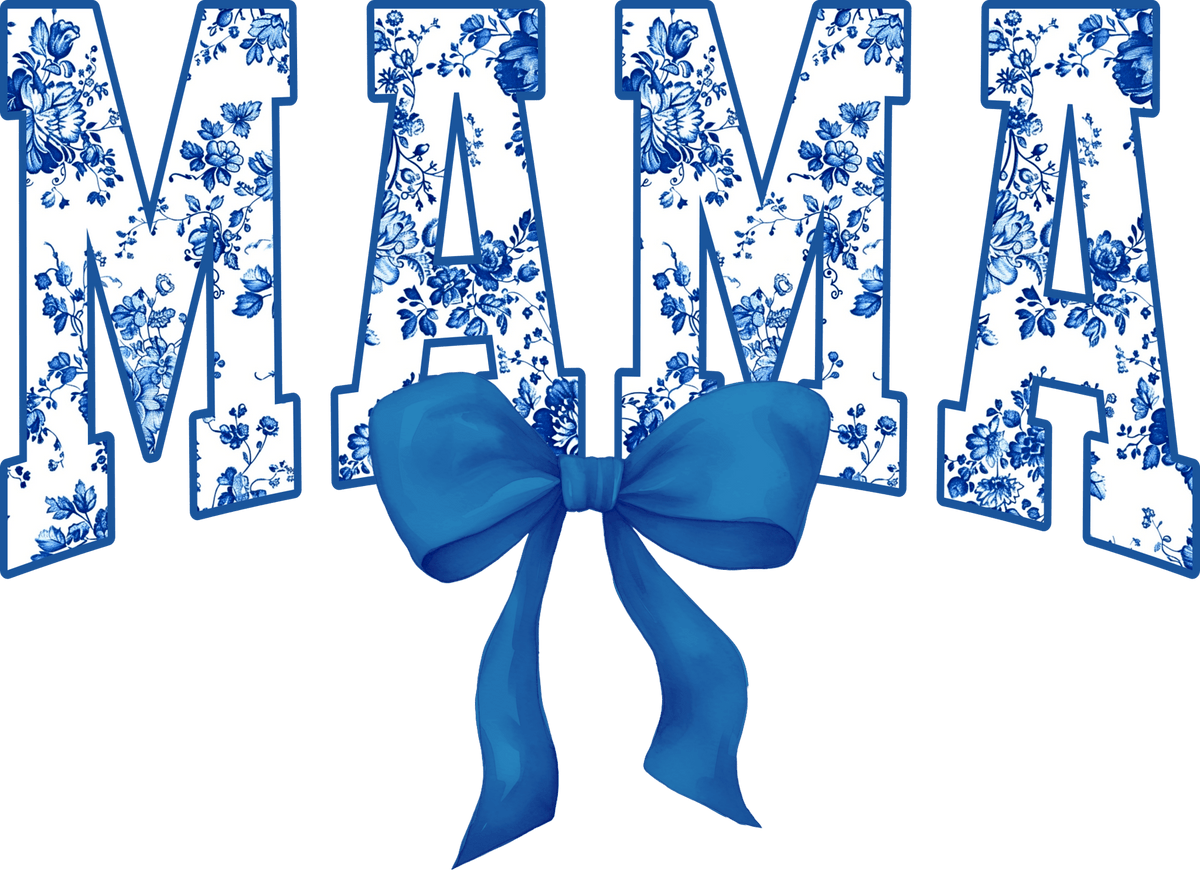 E6 - Blue Mama Varsity DTF Transfer – My Vinyl Craft